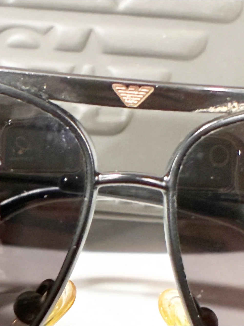 EMPORIO Armani Men’s Black Aviator Sunglasses